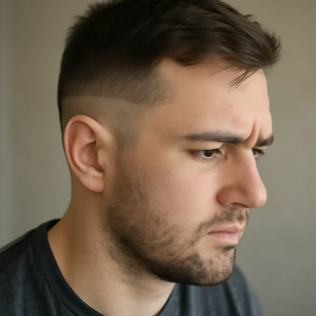 Clipper Line Visible After Haircut