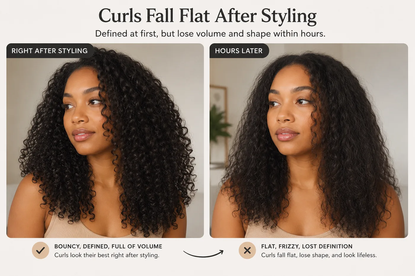 Curls Fall Flat After Styling