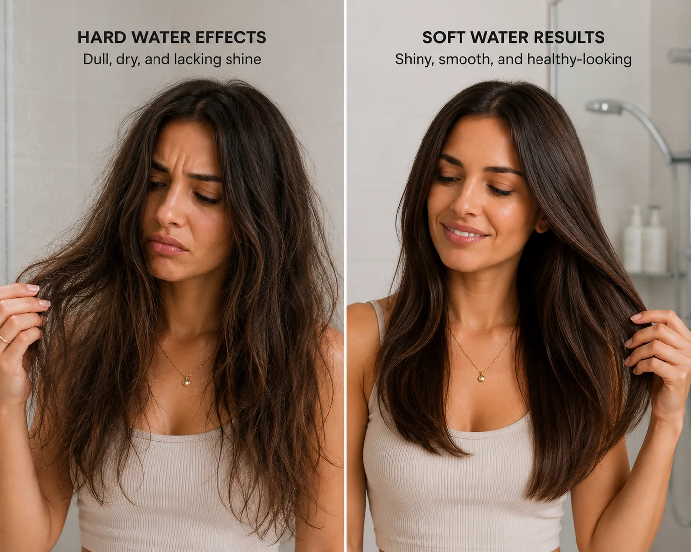 Hard Water Makes Hair Dull