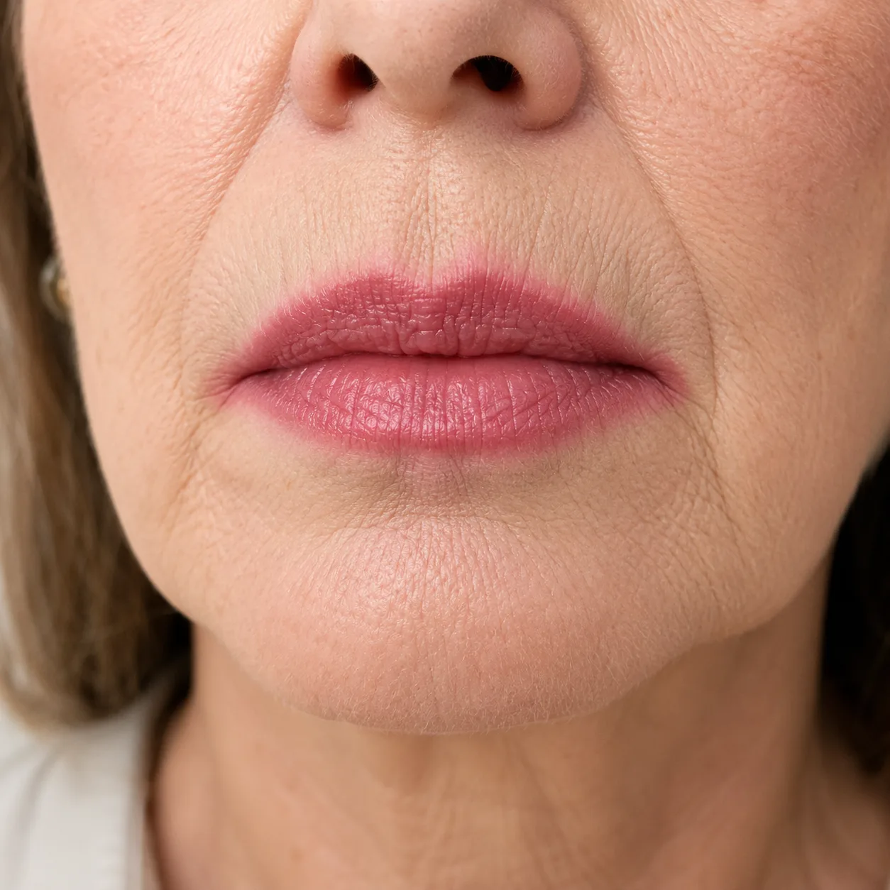 Lipstick Bleeds on Mature Lips