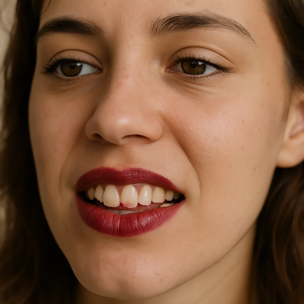 Lipstick Transfers to Teeth