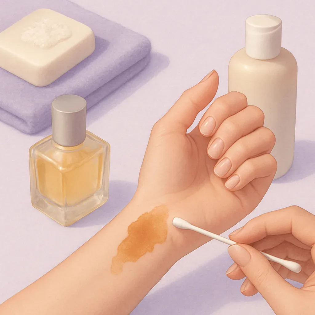 How to Fix Perfume Oil That Stains Skin