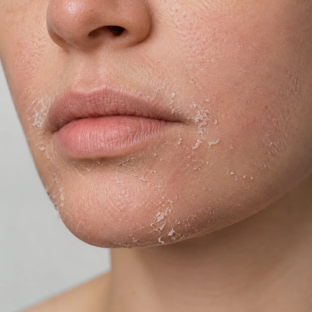 Retinol Peeling Around Mouth